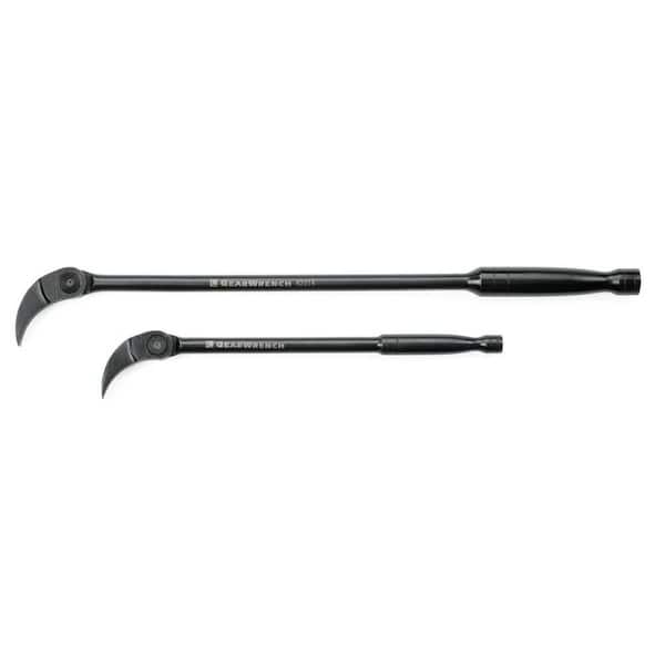 GEARWRENCH 8 in. and 16 in. Indexing Head Pry Bar Set (2-Piece)