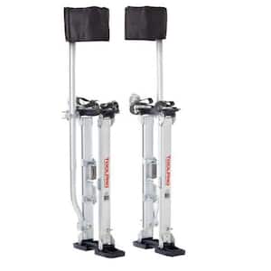 18 in. to 30 in. Aluminum Drywall Stilts with Soft Straps