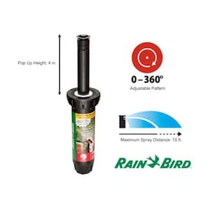 1800 Series 4 in. Pop-Up High Efficiency PRS Sprinkler, 0-360 Degree Pattern, Adjustable 8-15 ft.