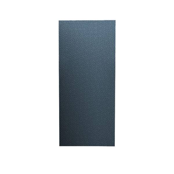Swanstone Barcelona 1/4 in. x 36 in. x 96 in. One Piece Easy Up Adhesive Shower Wall in Wild Indigo-DISCONTINUED