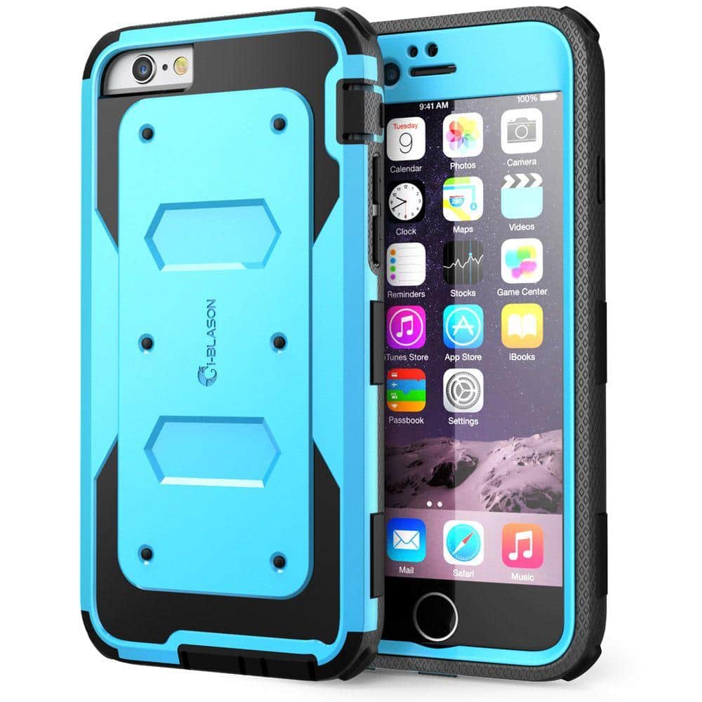 i-Blason Armorbox Full-Body Protective Case for Apple iPhone 6/6S Plus 5.5 Case, Blue - The Home