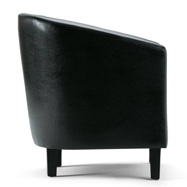 black and white tub chair