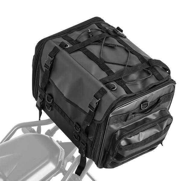 VEVOR Motorcycle Tail Bag, 40-60 L Expandable Motorcycle Rear Seat