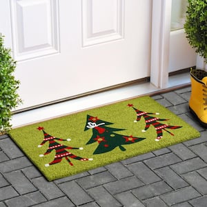 Christmas Trio 17 in. x 29 in. Coir Door Mat