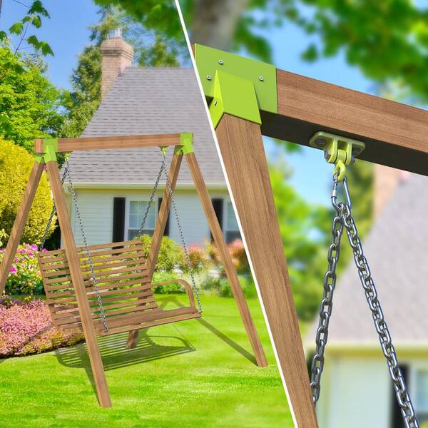 BeneLabel Tree Swing Rope, 240cm Hammock Strap Hanging Kit Polyester Extension String With Carabiner Beam Attachment For Hammock Chair Playground Set, Up To 2500lbs, 10mm Diameter, Blue