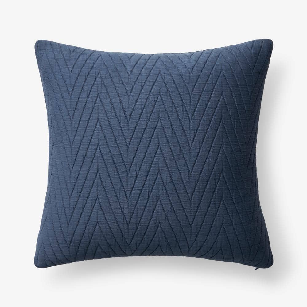 Raw Edge Navy Blue Throw Pillow Cover – Hallstrom Home