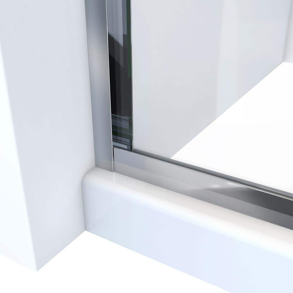 Alliance Pro LT 70" High Chrome and Clear Glass Sliding Shower Door