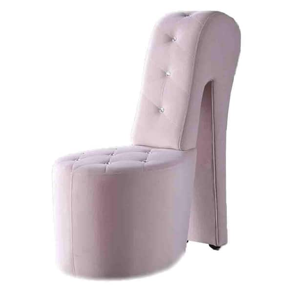 Purple high heel online shoe chair