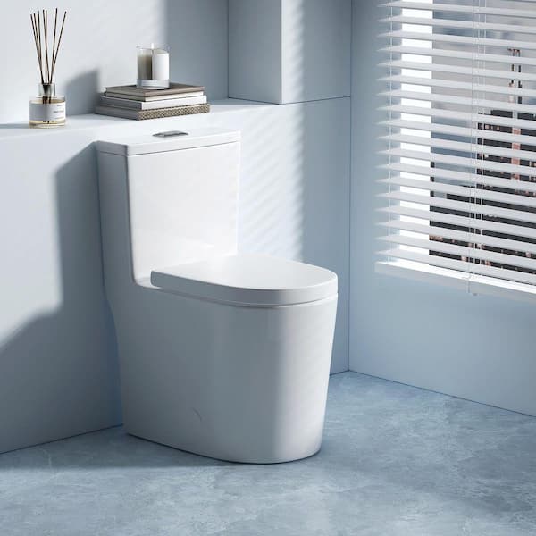 Yingze Rear Outlet 1-piece 1.1/1.6 GPF Dual Flush Elongated Toilet