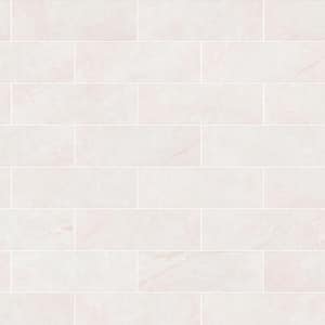 Delray White BR 4 in. x 12 in. Glazed Ceramic Wall Tile (10.98 sq. ft./Case)