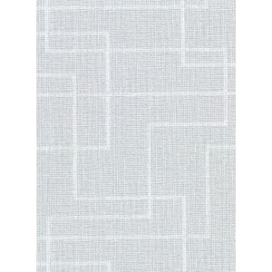 Clarendon Sky Blue Geometric Faux Grasscloth Sky Blue Wallpaper Sample