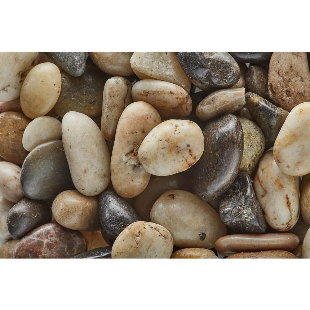 Polished Mixed Pebbles 1/2 in. to 1 in. Landscape Decorative Stone, 50 lb. Bags, Full Pallet (44 Bags / 2,200 lbs) price history on PriceWatchPro