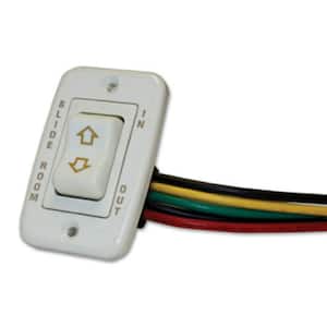 Slide-Out Electric Switch Assembly - White