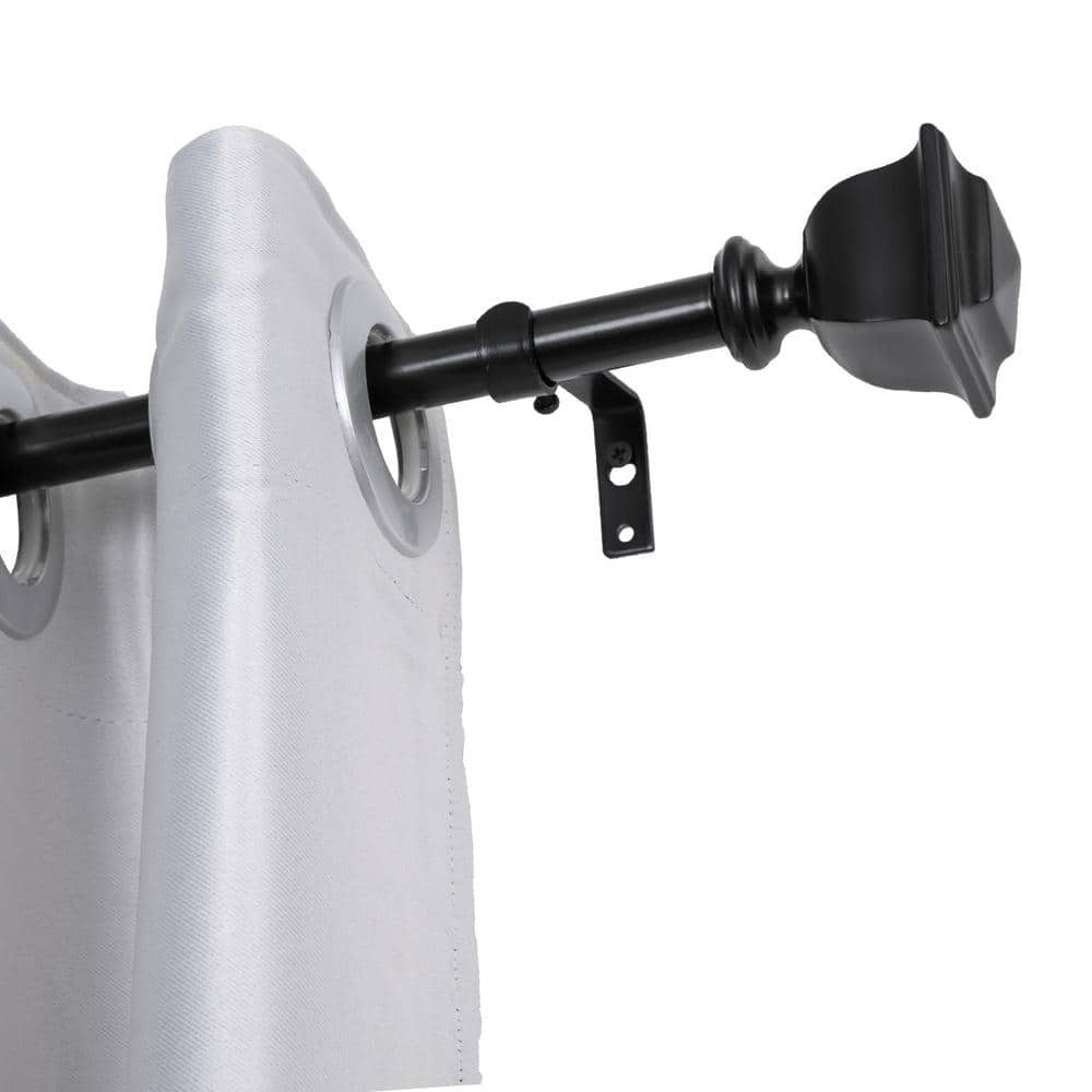 Utopia Alley 0.75 Inch Curtain Rod For Windows 48 to 86 Inch