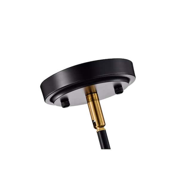 Edvivi Essence 10 in. 1-Light Contemporary Black and Antique