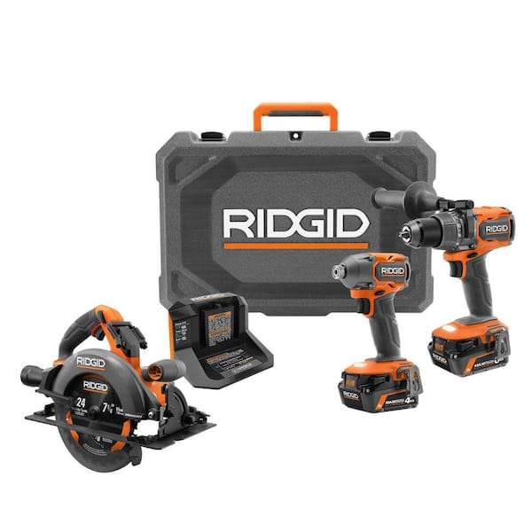 18V Brushless 2-Tool Combo Kit with 6.0 Ah & 4.0 Ah MAX Output Batteries, Charger, Hard Case, & 7-1/4 in. Circular Saw