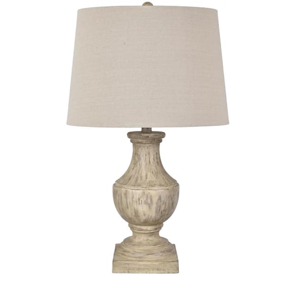 Crestview Collection Emily Distressed Brown Resin Lamp