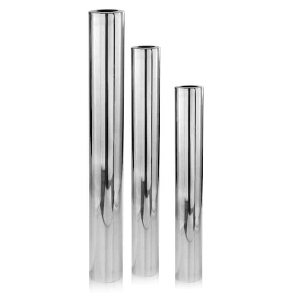 HomeRoots Buffed Large Cylinder Tall Floor Vase