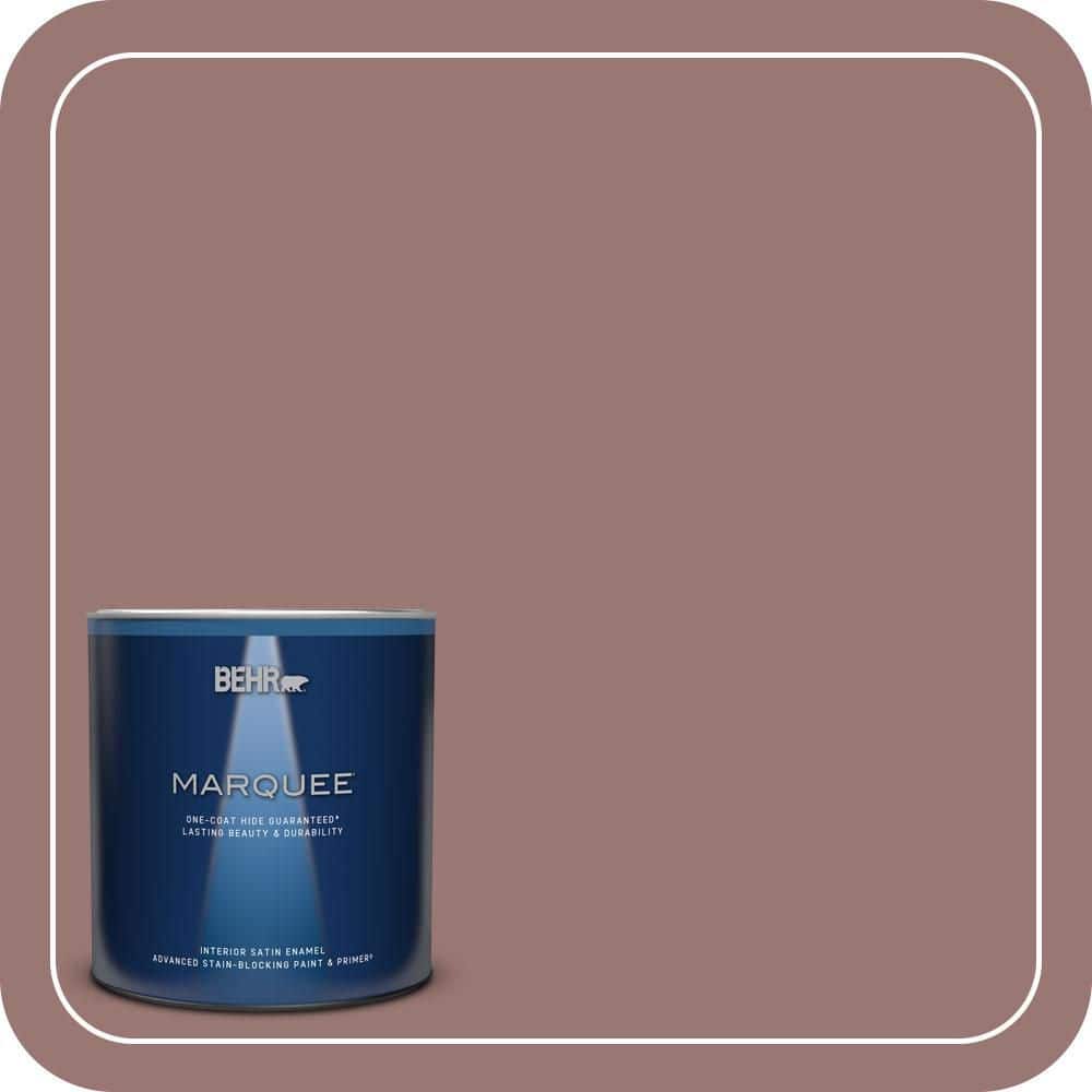 1 qt. #120F-5 Hickory Stick Satin Enamel Interior Paint & Primer product image for price tracking