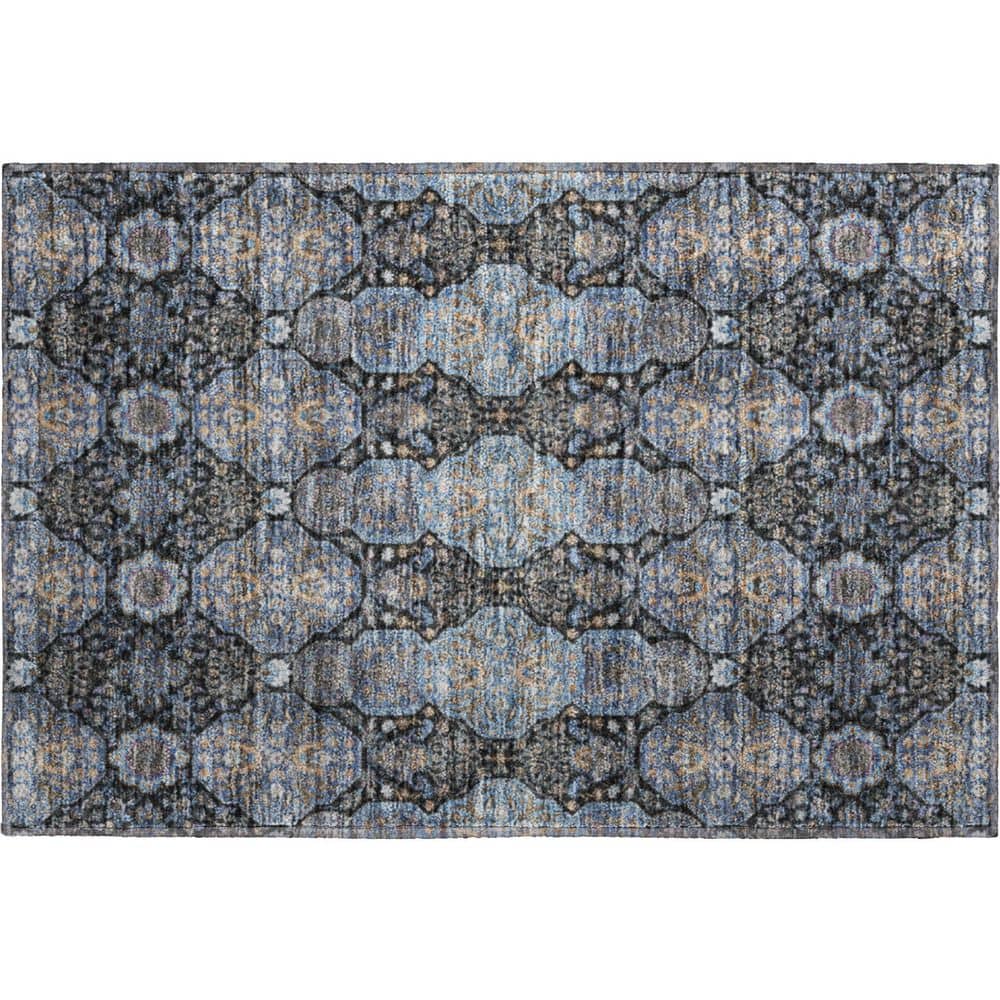 Mayfield Premium Machine Washable Abstract AMF2483 Black 2 ft. x 3 ft. Accent Rug price history on PriceWatchPro