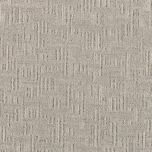 Star of the Show Whisper Gray 37 oz. Polyester Pattern Installed Carpet