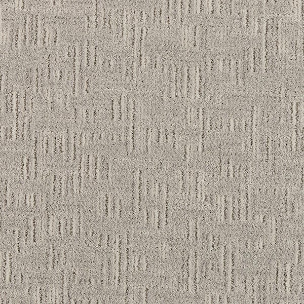 Star of the Show Whisper Gray 37 oz. Polyester Pattern Installed Carpet