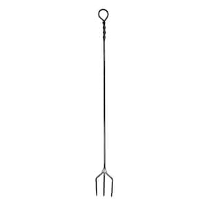 46 in. Tall Graphite Wrought Iron Fireplace Farmer's Fork