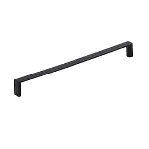 Metro 7-9/16 in. Center-to-Center Modern Matte Black Bar Cabinet Pull