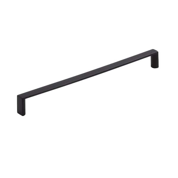 Amerock Metro 7-9/16 in. Center-to-Center Modern Matte Black Bar Cabinet Pull
