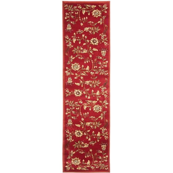 SAFAVIEH Lyndhurst Red/Multi 2 ft. x 16 ft. Border Runner Rug