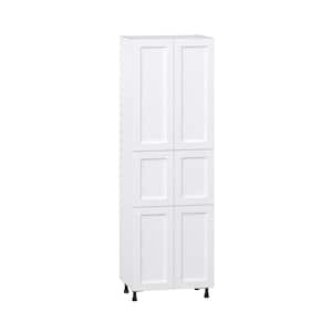 Mancos 30 in. W x 94.5 in. H x 24 in. D Bright White Shaker Assembled Pantry Kitchen Cabinet with 5-Shelves
