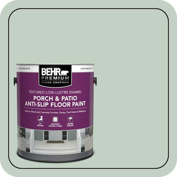 1 gal. #PPU11-13 Frosted Jade Textured Low-Lustre Enamel Interior/Exterior Porch and Patio Anti-Slip Floor Paint