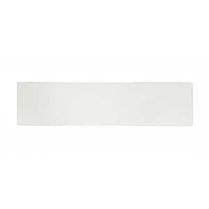 Italian Design Styles White Large Format Subway 4 in. x 16 in. Textured Glass Decorative Tile (1.332 sq.ft/Case)