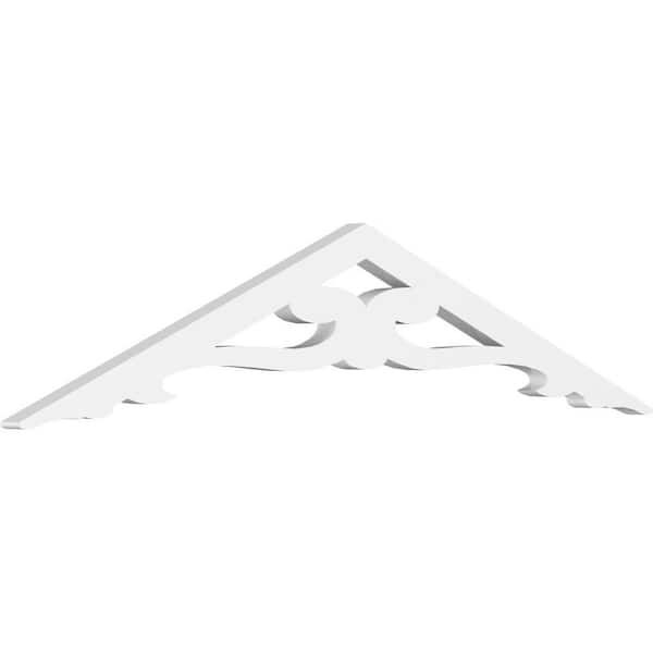 Ekena Millwork Brontes 1 in. D x 7-1/2 in. W x 36 in. L Signature Urethane Gable Pediment