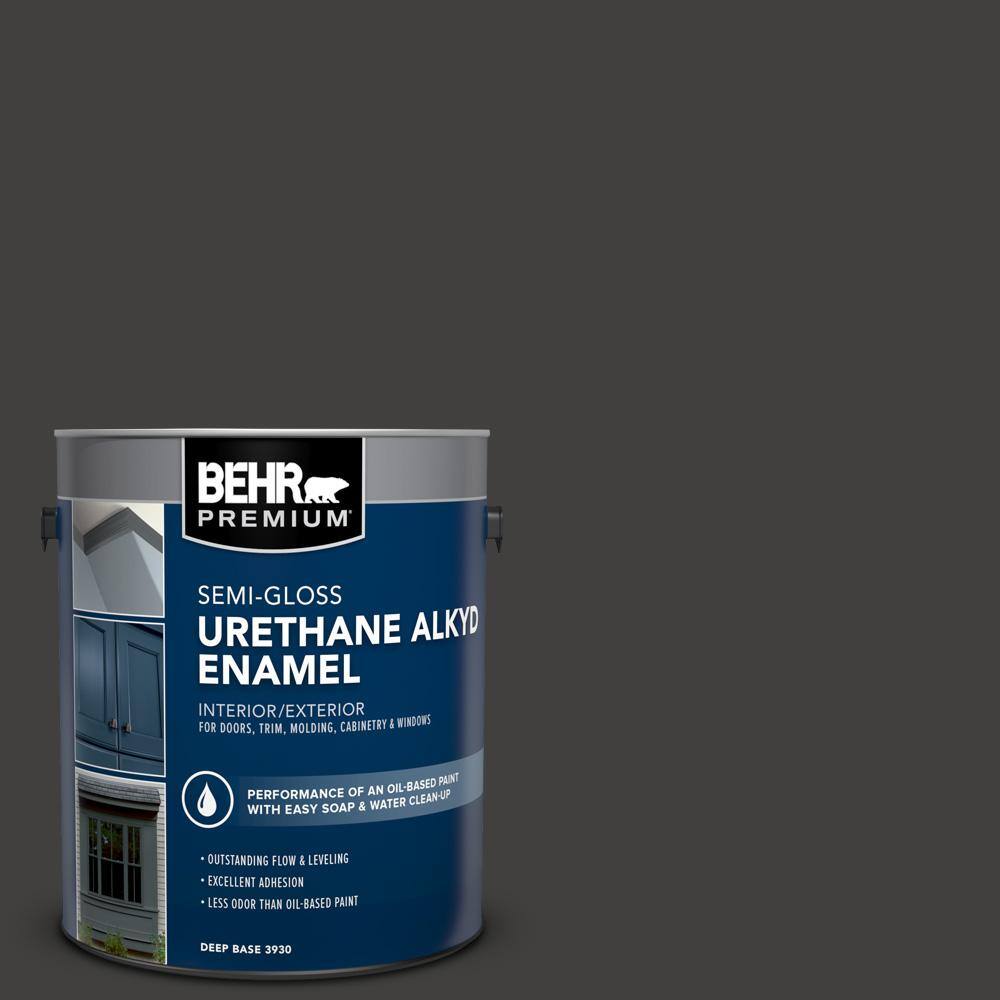 1 gal. #N510-7 Blackout Urethane Alkyd Semi-Gloss Enamel Interior/Exterior Paint price history on PriceWatchPro