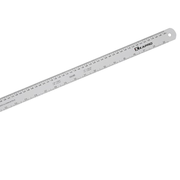 6 Pieces Stainless Steel Ruler and Metal Rule Kit with Conversion Table,  Measuring Device Tool for Office Supplies (6 Inch, 8 Inch, 12 Inch)