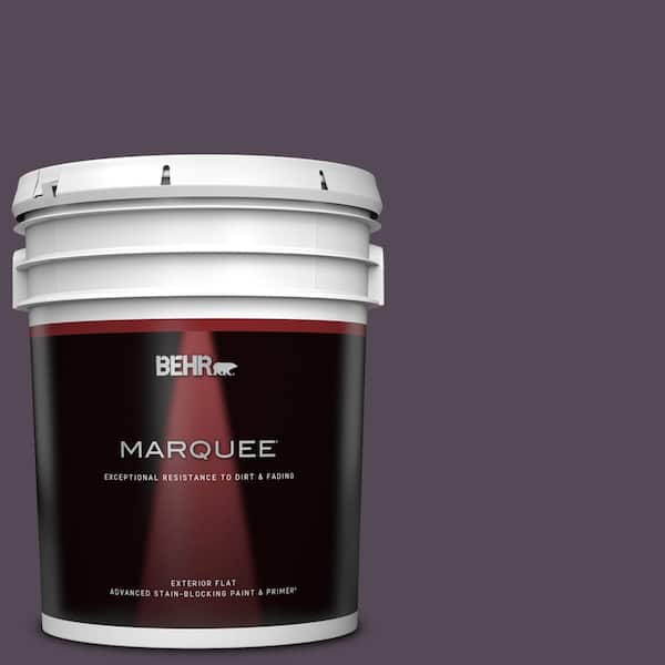 BEHR MARQUEE 5 gal. #BXC-51 Deep Mulberry Flat Exterior Paint & Primer