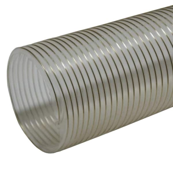Rubber-Cal 7 in. D x 12 ft. PVC Coil General Purpose Flexible Ducting in Clear