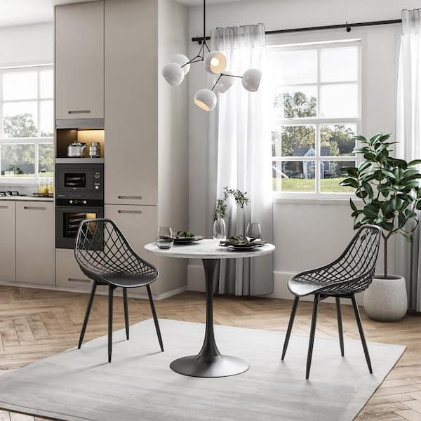 Kurv Black Dining Side Chair (Set of 2)