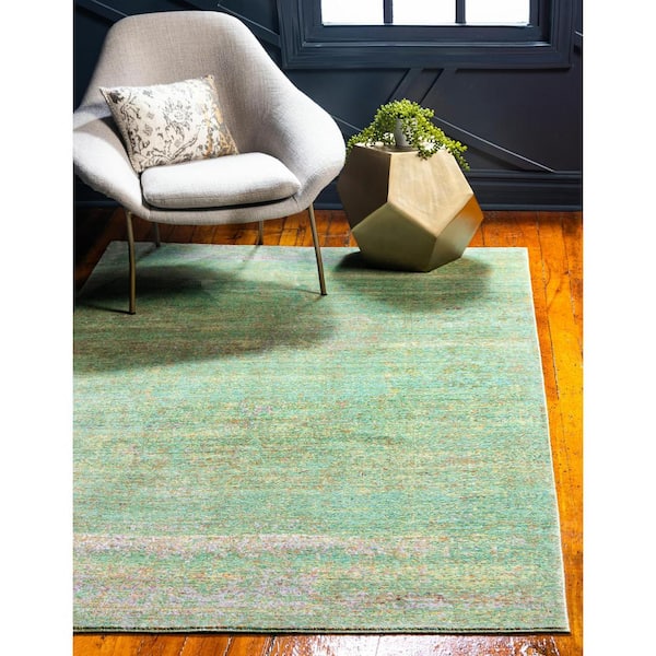 Unique Loom Light Green 5' 0 X 8' 0 Austin Rectangular Area Rug, 3131529