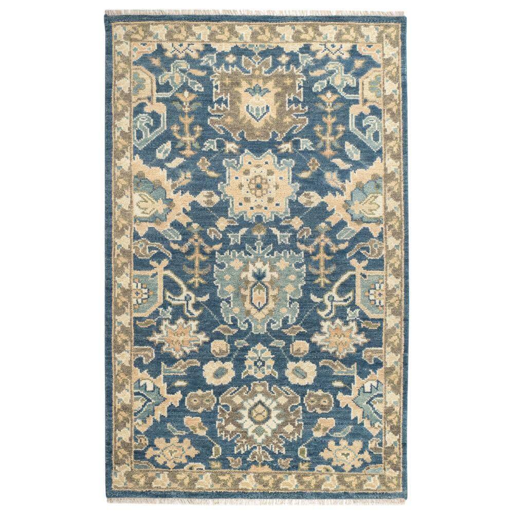 Camille Hand Knotted Wool Navy 10 ft. x 14 ft. Indoor Area Rug price history on PriceWatchPro