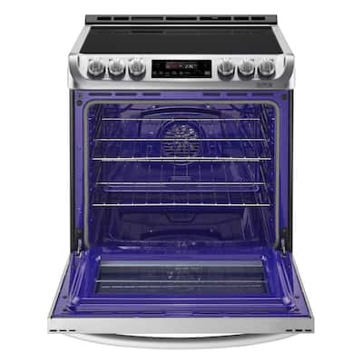 6.3 cu. ft. Slide-In Electric Range with ProBake Convection Oven and EasyClean in Stainless Steel
