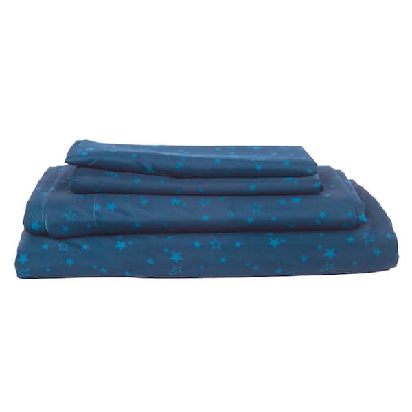 KIDZ MIX Galaxy Glow 5-Pieces Bed In A Bag with Sheet Set, Microfiber, Multi-Color, Twin