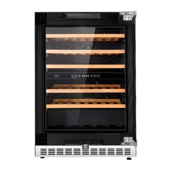 24 in. Dual Zone 52-Wine Bottles Beverage and Wine Cooler in Custom Panel Ready