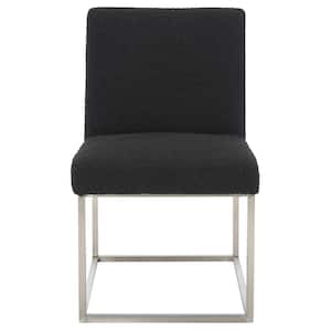 Jenette Black/Silver 18.3 in. Wood Dining Chair