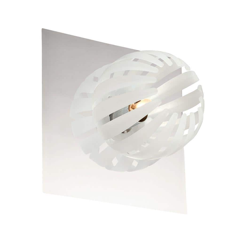 Eurofase Cosmo Collection 1-Light Chrome And White Wall Sconce 23203 ...