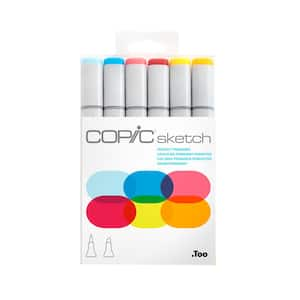 Sketch Marker Set, Perfect Primaries, (6-Colors)