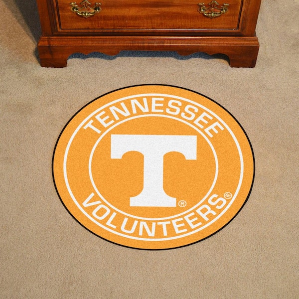 NCAA University of Tennessee Orange 2 ft. x 2 ft. Round Area Rug