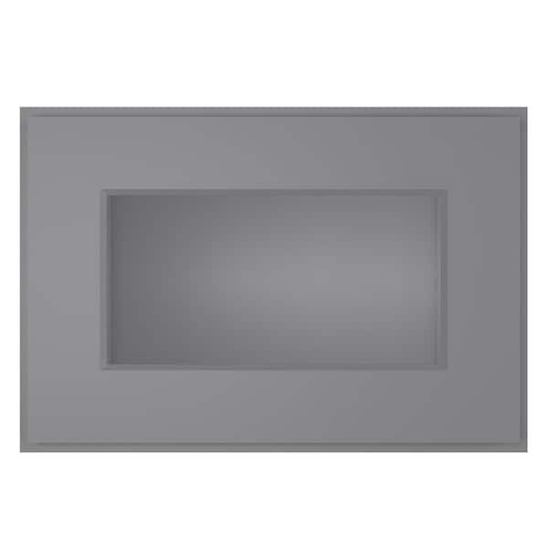 HOMEIBRO 18 in. W X 12 in. D X 12 in. H in Shaker Gray Plywood Ready to Assemble Wall Kitchen Cabinet with 1-Door