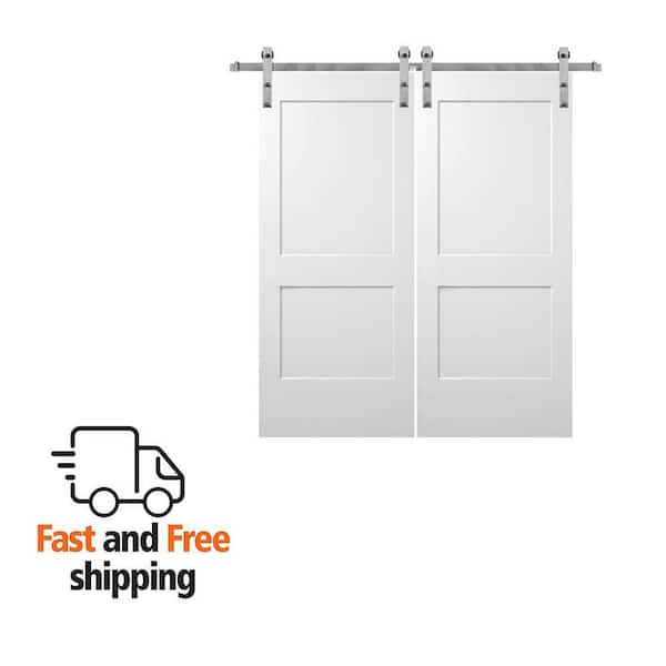 MMI DOOR 72 in. x 80 in. Smooth Monroe Primed Composite Double